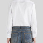 COTTON SHIRT WITH TIE PRINT