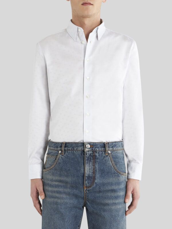 COTTON SHIRT WITH TIE PRINT