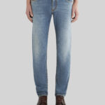 JEANS WITH VINTAGE WORKING AND PEGASO