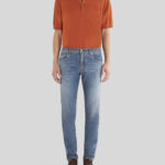 JEANS WITH VINTAGE WORKING AND PEGASO