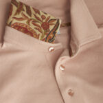 POLO SHIRT WITH LOGO AND PAISLEY UNDERCOLLAR