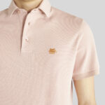 POLO SHIRT WITH LOGO AND PAISLEY UNDERCOLLAR