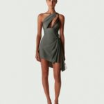 ASYMMETRIC MINI DRESS