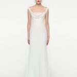 OFF SHOULDER CADY DIAMANTE GOWN