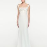 OFF SHOULDER CADY DIAMANTE GOWN