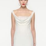OFF SHOULDER CADY DIAMANTE GOWN