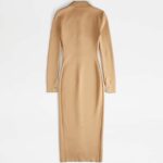 KNITTED MAXI POLO DRESS