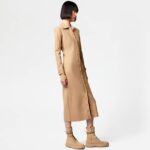 KNITTED MAXI POLO DRESS