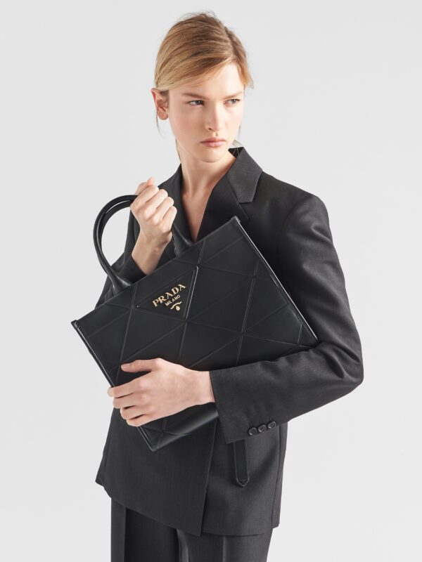 LEATHER SYMBOLE TOTE BAG