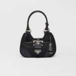 MOON RE-NYLON AND LEATHER BAG