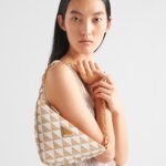 EMBROIDERED JACQUARD MINI BAG