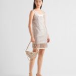 EMBROIDERED JACQUARD MINI BAG