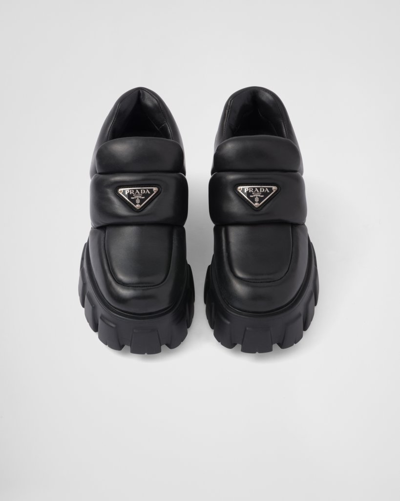 NAPPA LEATHER PADDED LOAFERS - Helga Design