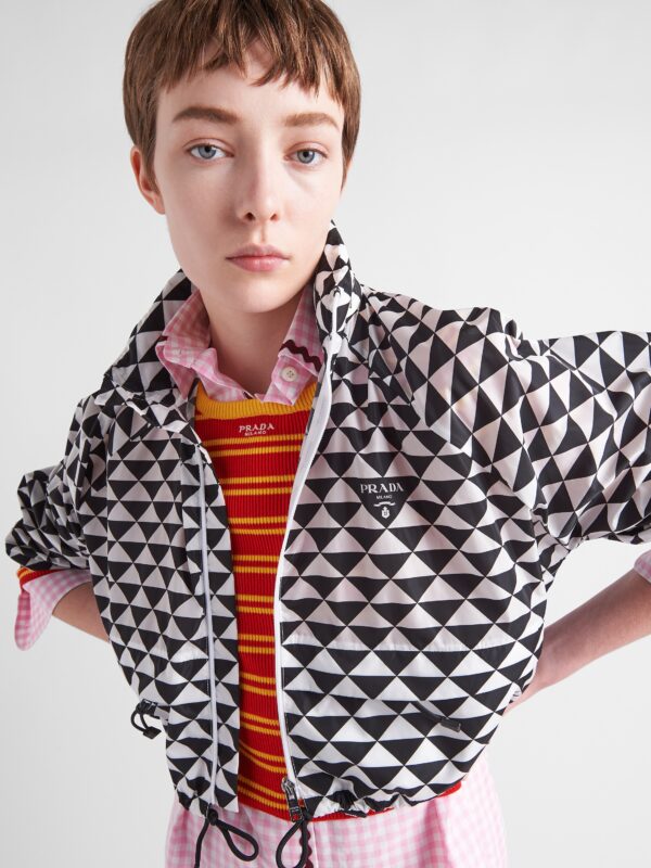 PRINTED RE-NYLON BLOUSON