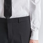 SINGLE BREASTED WOOL AND MOHAIR SUIT