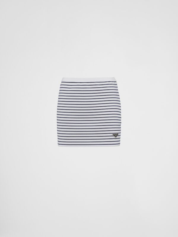PRINTED JERSEY SKIRT