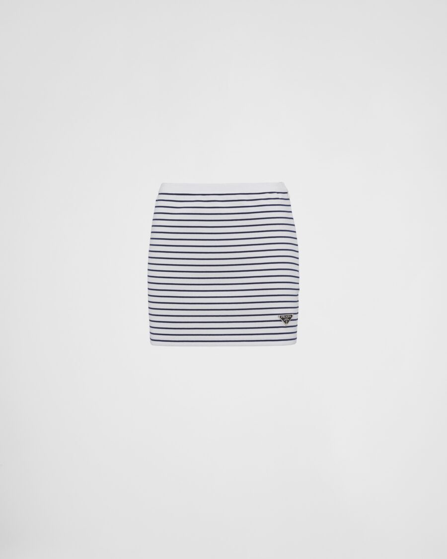 PRINTED JERSEY SKIRT