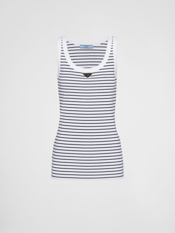 JERSEY STRIPED TANK TOP