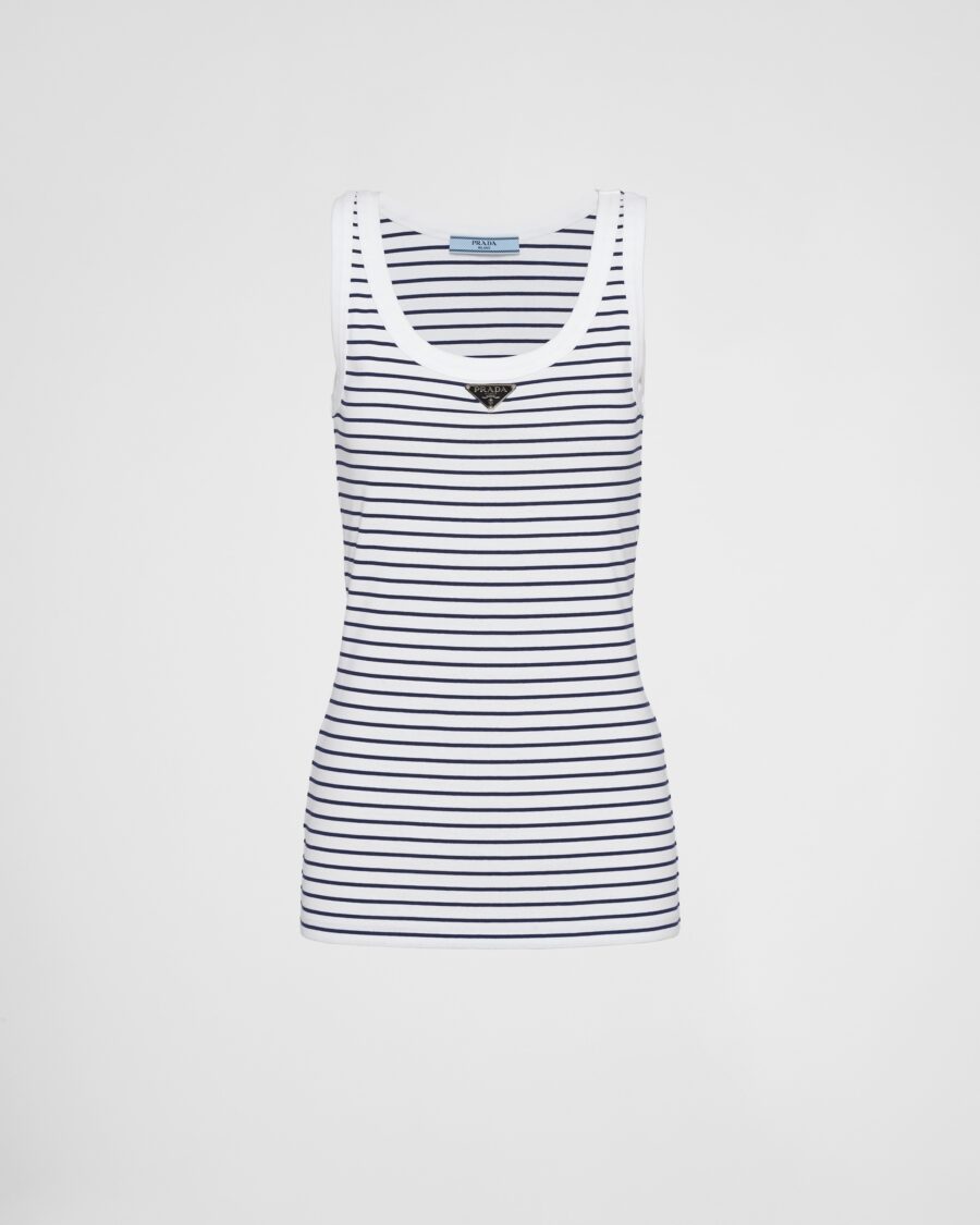 JERSEY STRIPED TANK TOP