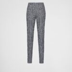 STRETCH GINGHAM AND CHECK PANTS