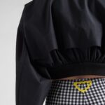 STRETCH GINGHAM AND CHECK PANTS