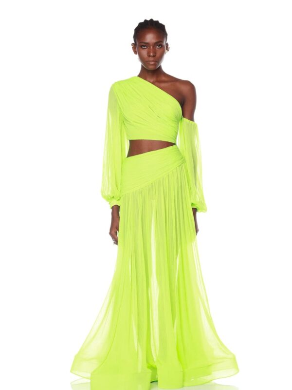 JAPERA CUTOUT NEON GOWN