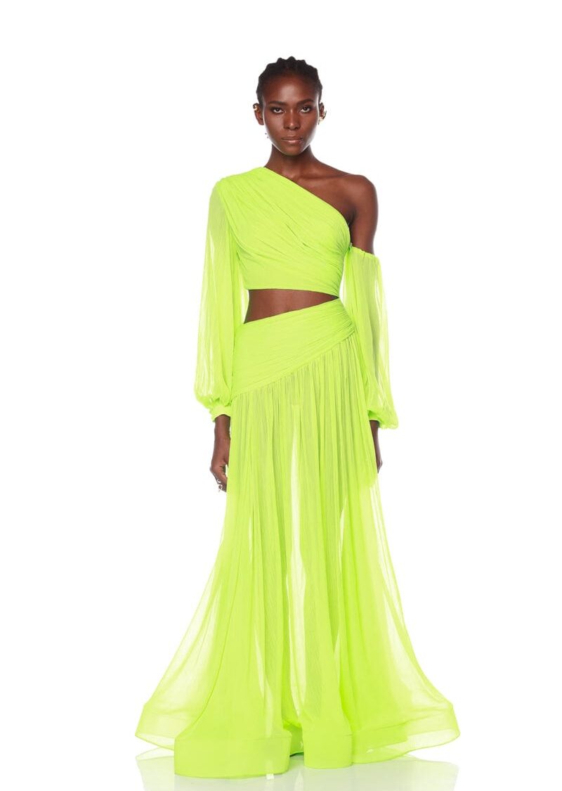 JAPERA CUTOUT NEON GOWN
