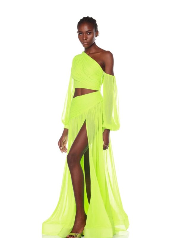 JAPERA CUTOUT NEON GOWN