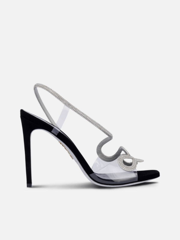 MORGANA BLACK AND SILVER SANDAL 105