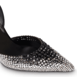 JACKIE BLACK AND SILVER SLINGBACK 105
