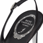 JACKIE BLACK AND SILVER SLINGBACK 105
