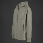 Metropolis Series Stretch Fleece Mixed Zipped Hoodie