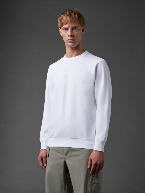 Metropolis Series Stretch Fleece Logo Badge Sweatshirt