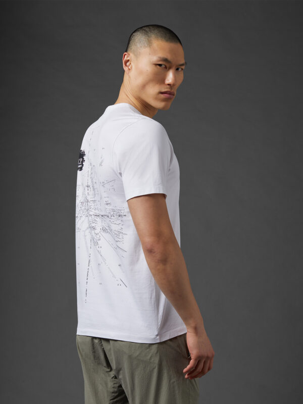 Metropolis Series Mercerized Jersey Urban Print T-shirt