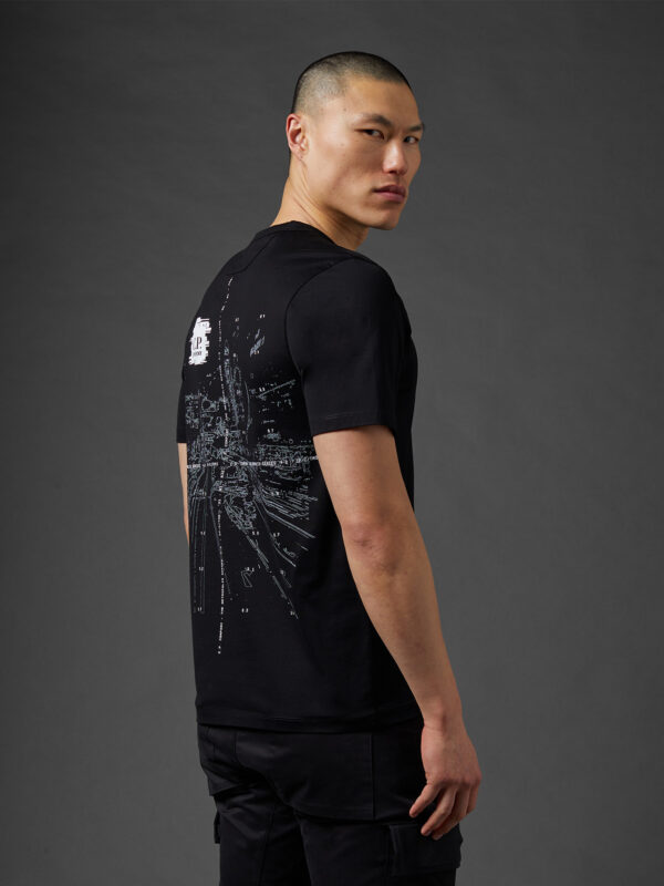 Metropolis Series Mercerized Jersey Urban Print T-shirt