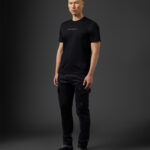 Metropolis Series Mercerized Jersey Urban Print T-shirt