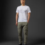 Metropolis Series Mercerized Jersey Outlined Print T-shirt