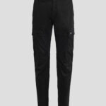 Stretch Sateen Cargo Pants Ergonomic Fit