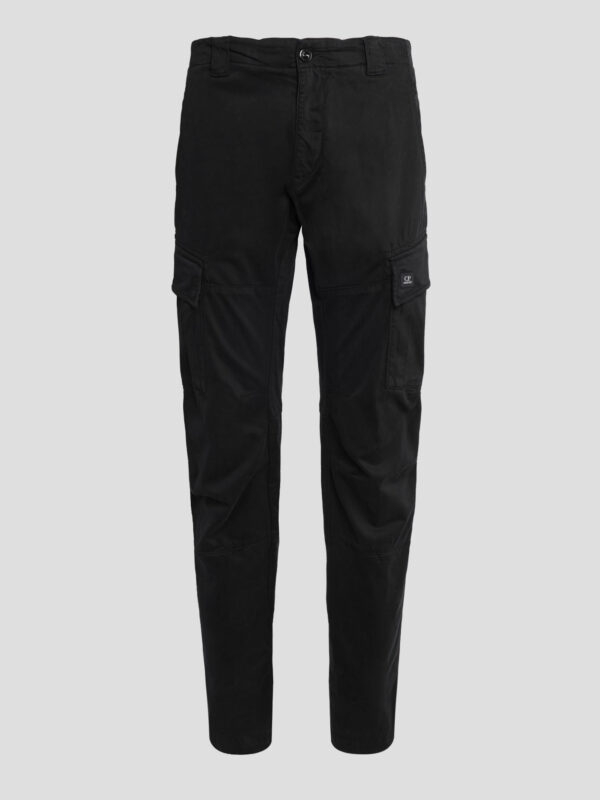 Stretch Sateen Cargo Pants Ergonomic Fit