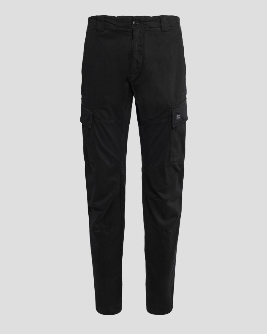 Stretch Sateen Cargo Pants Ergonomic Fit