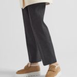 SUEDE SHEARLING LOAFER BOOTIES