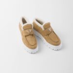 SUEDE SHEARLING LOAFER BOOTIES