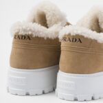 SUEDE AND SHEARLING SNEAKERS