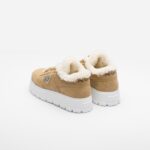 SUEDE AND SHEARLING SNEAKERS