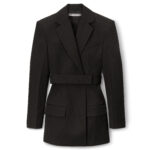 BELTED BLAZER DRESS IN WOOL TAILORING