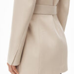 BELTED BLAZER DRESS IN WOOL TAILORING