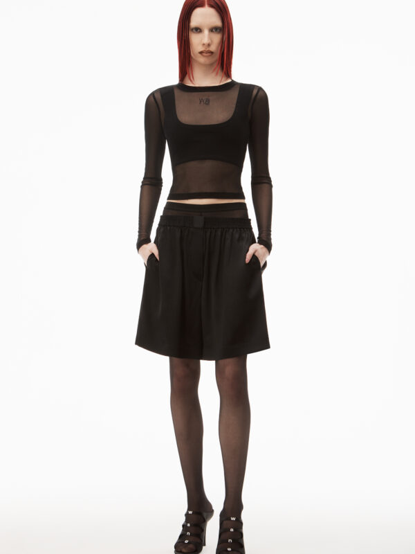 MESH LONG SLEEVE TEE