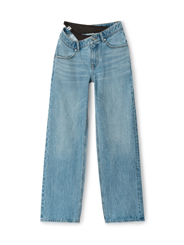ASYMMETRICAL BIKINI LAYER JEANS