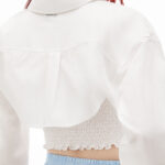LAYERED SMOKED CAMI OVERSHIRT