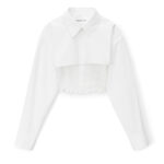 LAYERED SMOKED CAMI OVERSHIRT